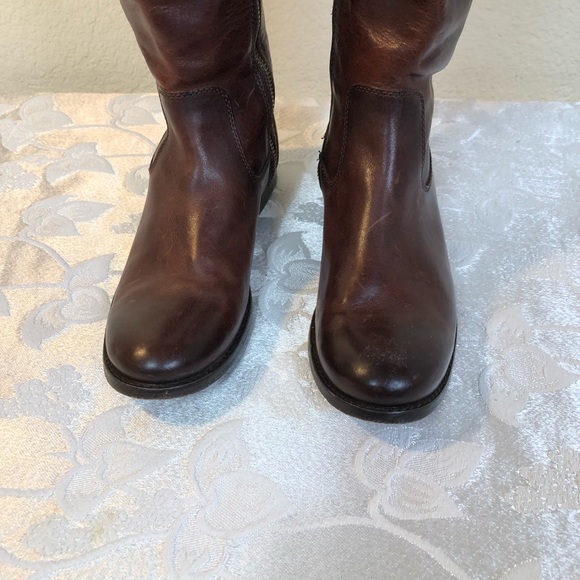FRY  Women’s Red/Brown Leather Riding Boots. 3476111-rdd  Riding Boots 6B - Picture 10 of 12